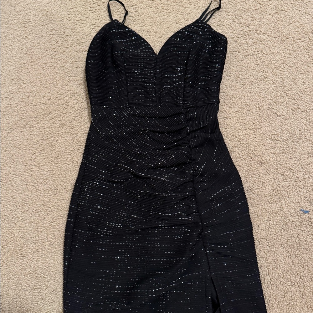 Black and Silver Homecoming/Cocktail Dress